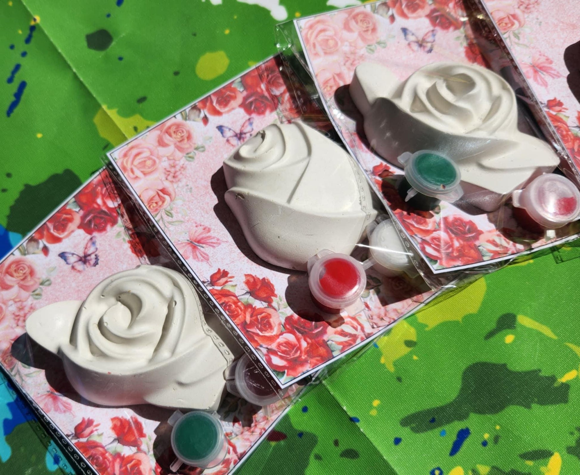 Rose Paint Kits l Kids Craft l DIY Paint l Rose Party Favors l Flower Gifts l Wonderland Party Favors l Goodies Bags l Kids Activity