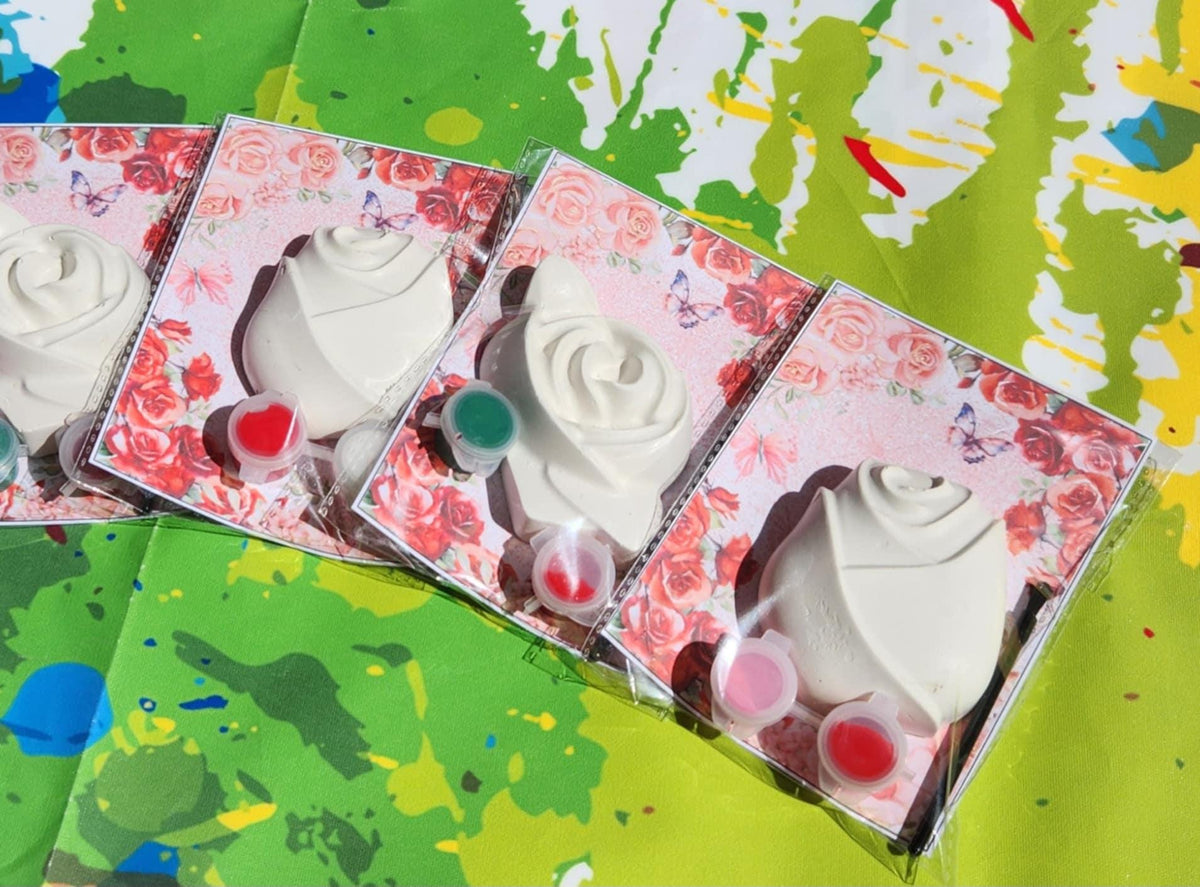 Rose Paint Kits l Kids Craft l DIY Paint l Rose Party Favors l Flower Gifts l Wonderland Party Favors l Goodies Bags l Kids Activity