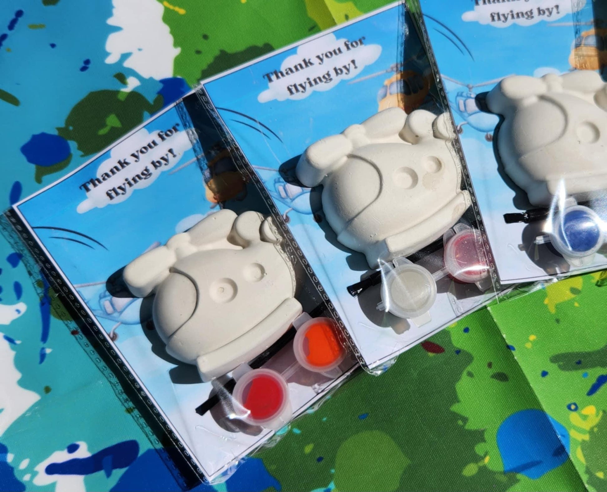 Helicopter Paint Kits | Kids Craft | DIY Paint | Party Favors | Goodie Bags | Kids Activity
