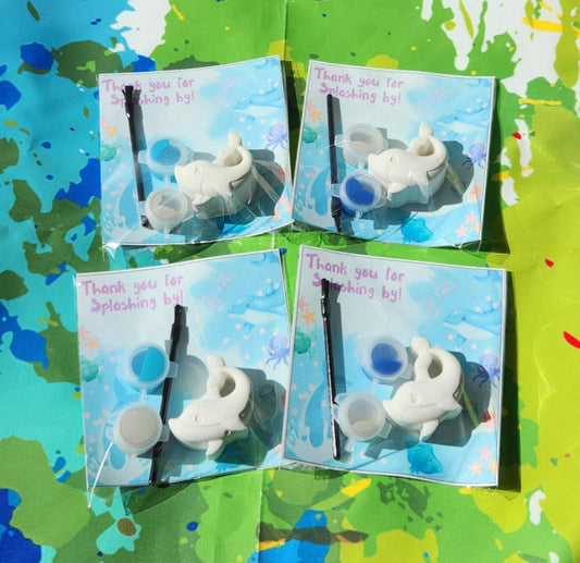 Dolphin Paint Kit Party Favors for Kids - Perfect for Birthdays and Events, Non-Toxic Paints Included - Party Bags