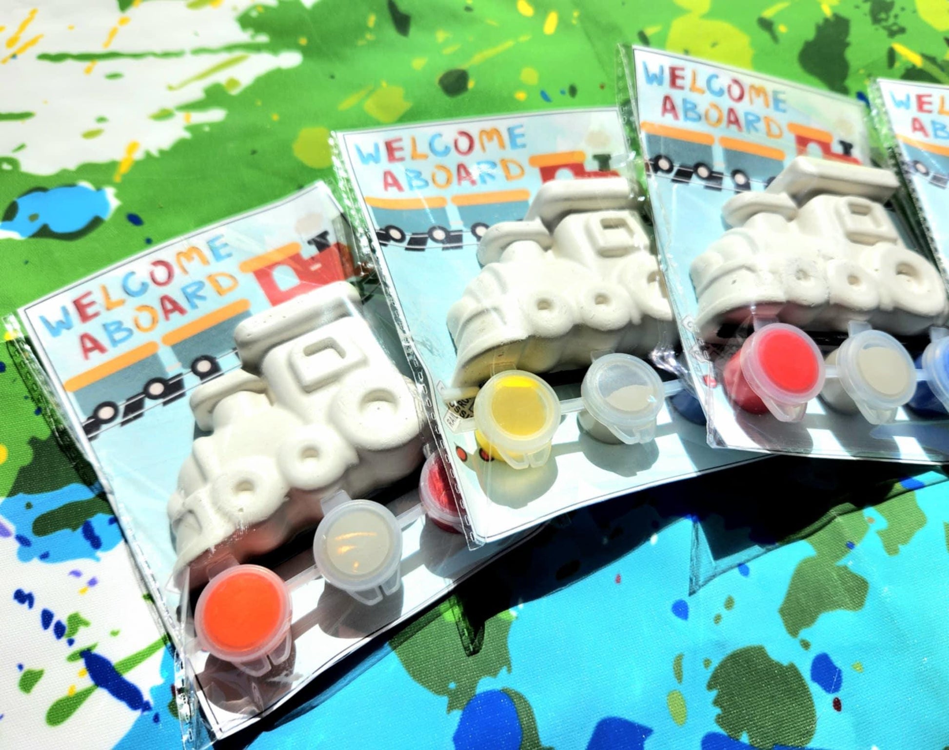 Train birthday Paint your own Kits , Party Favors, Crayon names, Crayons, Birthday party gifts, Choo Choo Birthday