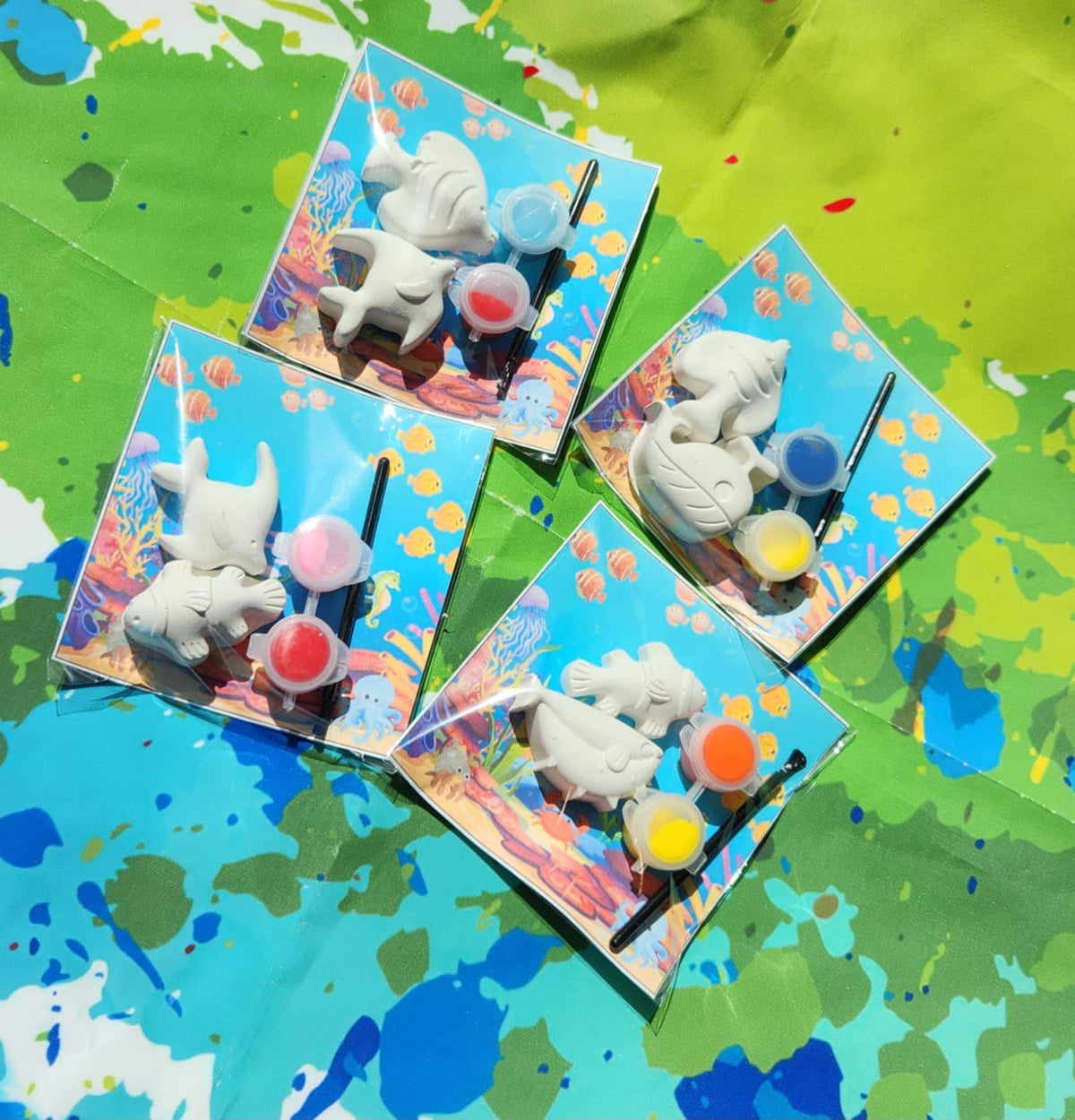 Ocean Themed Paint Kits l Kids Art l DIY painting l Under the Sea Birthday l Fish Party l Party Favors