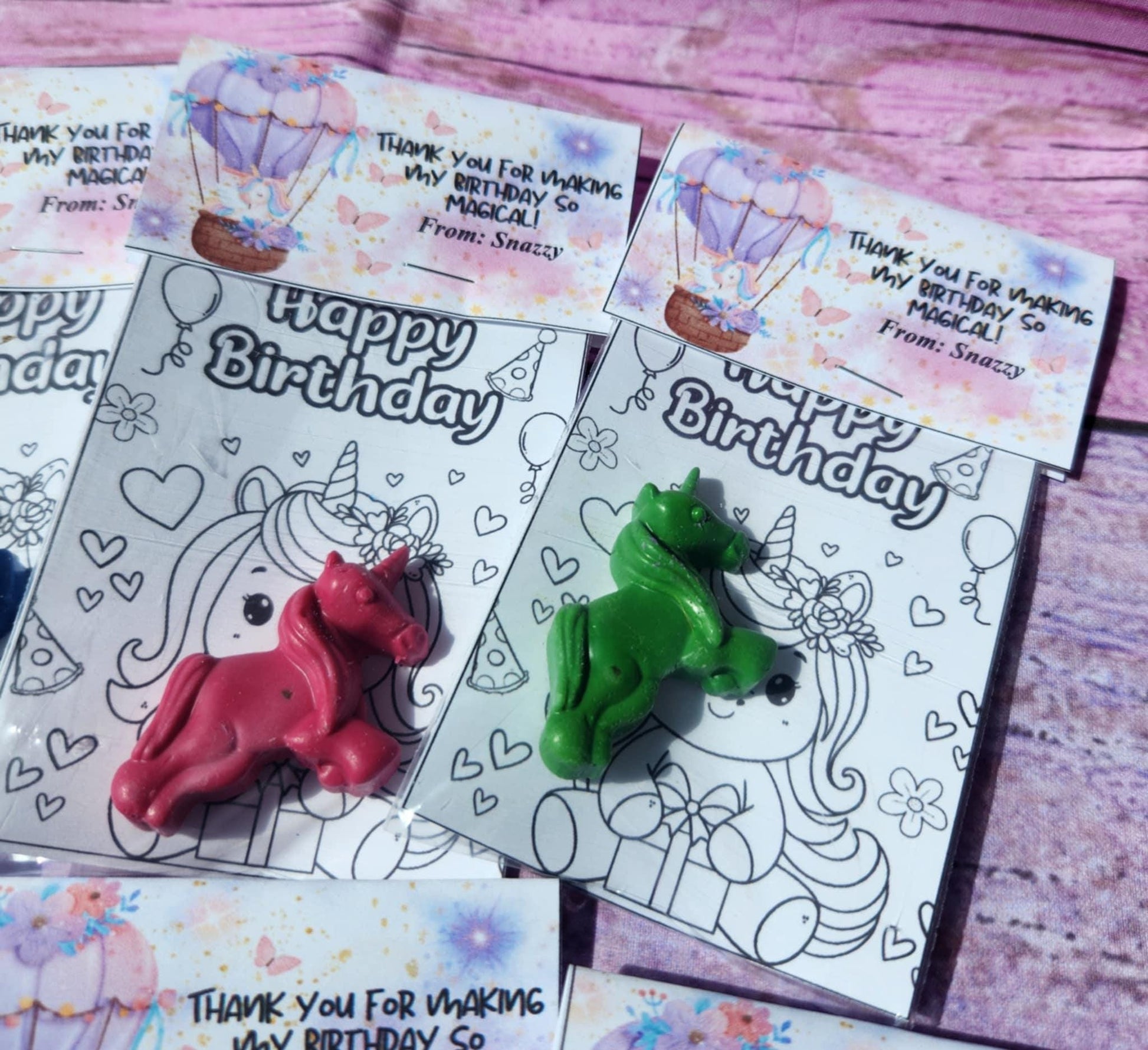 Unicorn Crayon Party Favors: Non-Toxic Birthday Goodie Bag Fillers