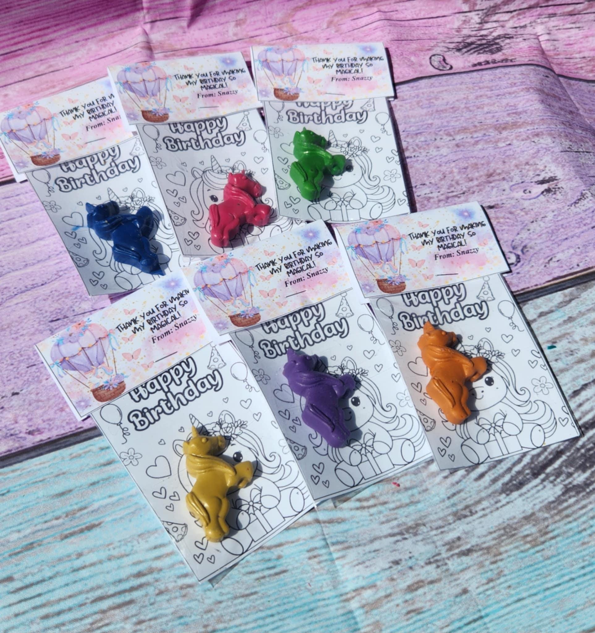 Unicorn Crayon Party Favors: Non-Toxic Birthday Goodie Bag Fillers