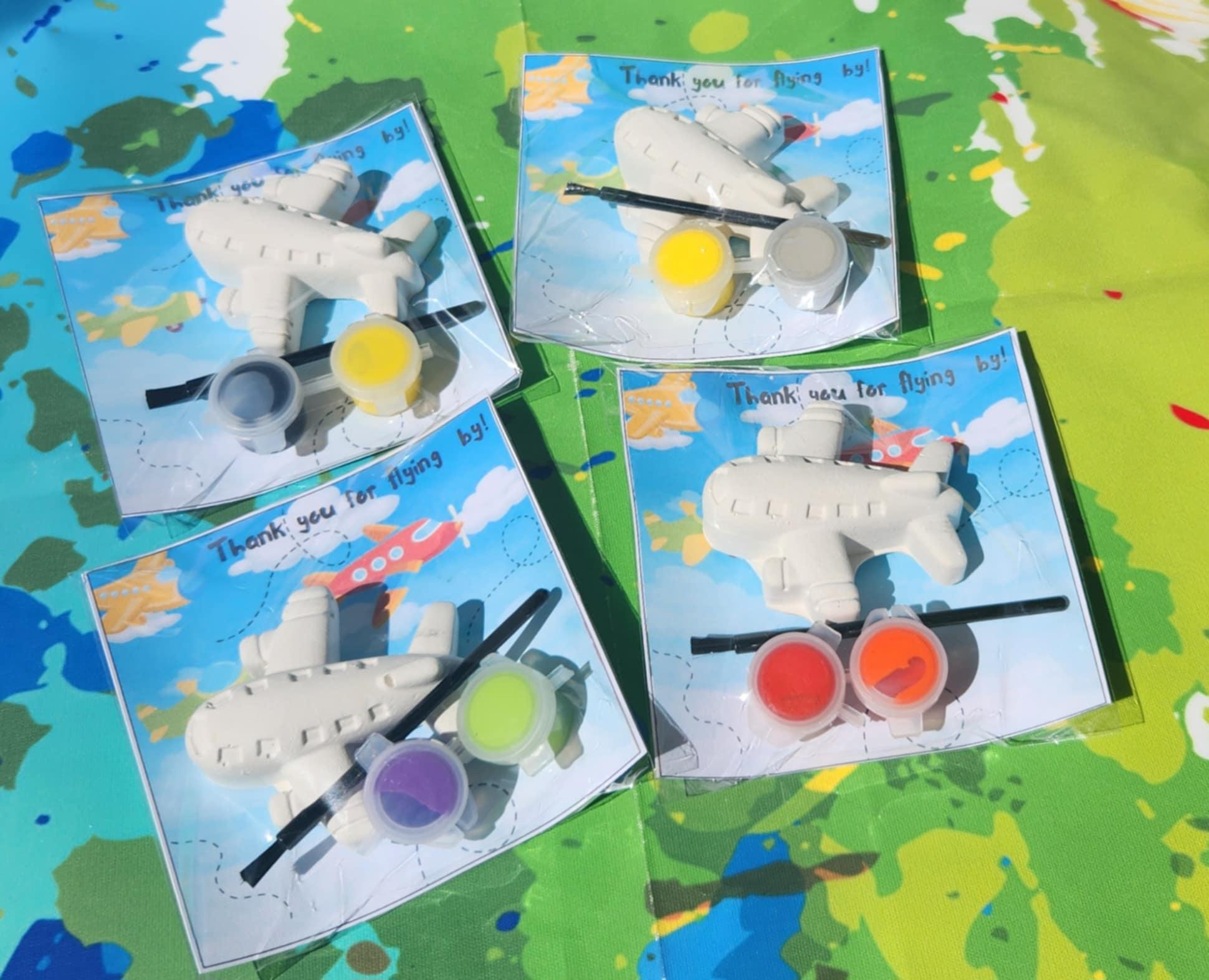 Airplane Paint Kits l Kids Art l Airplane Party Favors l Kids Gift l Airplane Party Gifts l Thank you Gift l Goodie Bag Favors