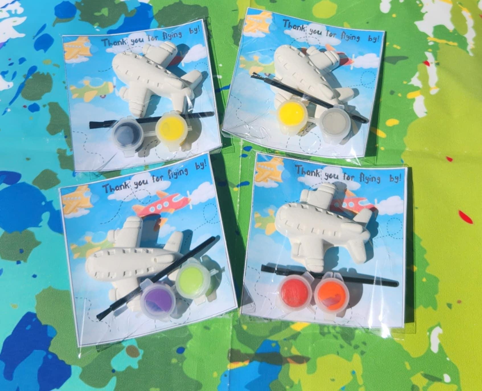 Airplane Paint Kits l Kids Art l Airplane Party Favors l Kids Gift l Airplane Party Gifts l Thank you Gift l Goodie Bag Favors
