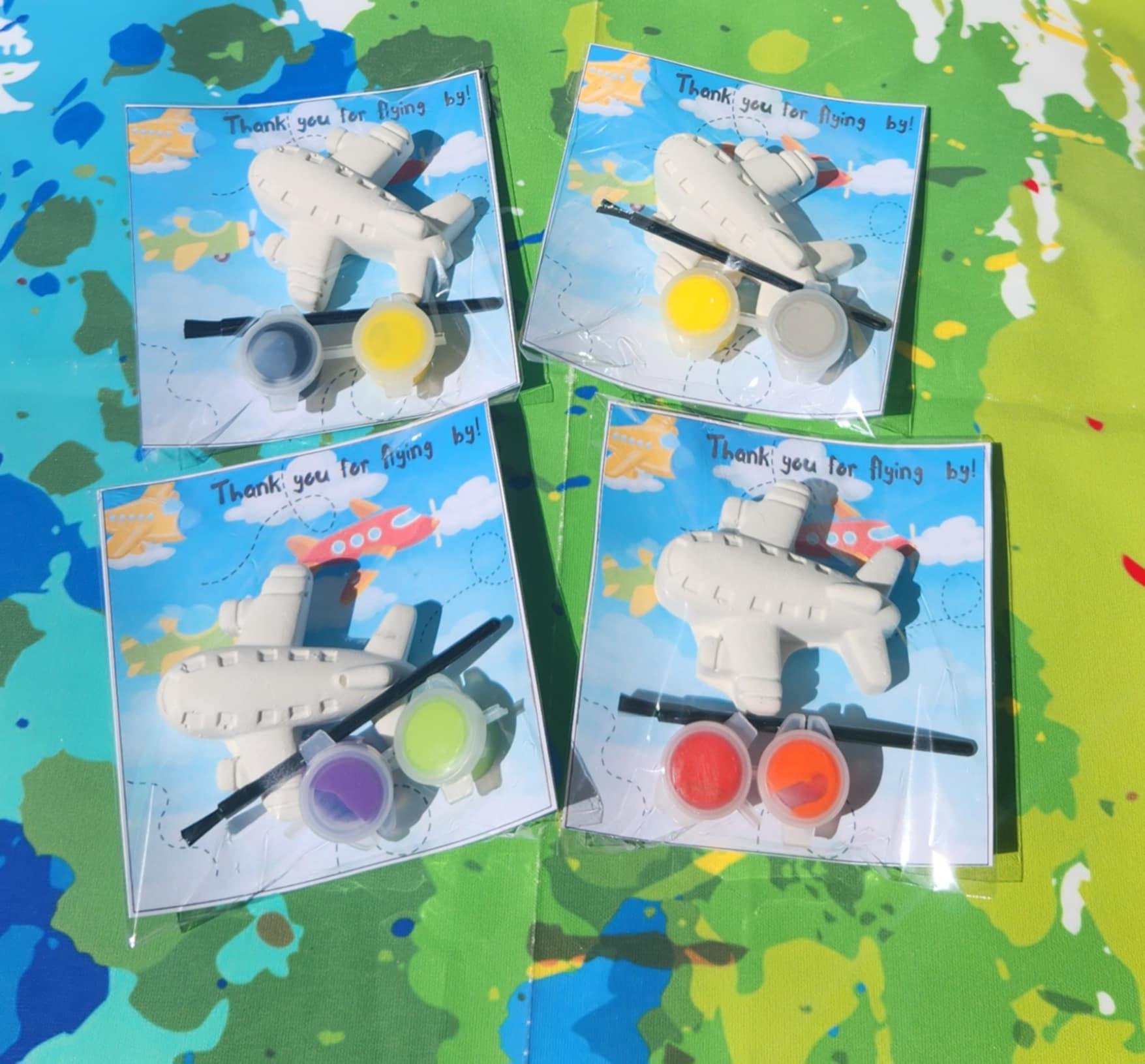 Airplane Paint Kits l Kids Art l Airplane Party Favors l Kids Gift l Airplane Party Gifts l Thank you Gift l Goodie Bag Favors