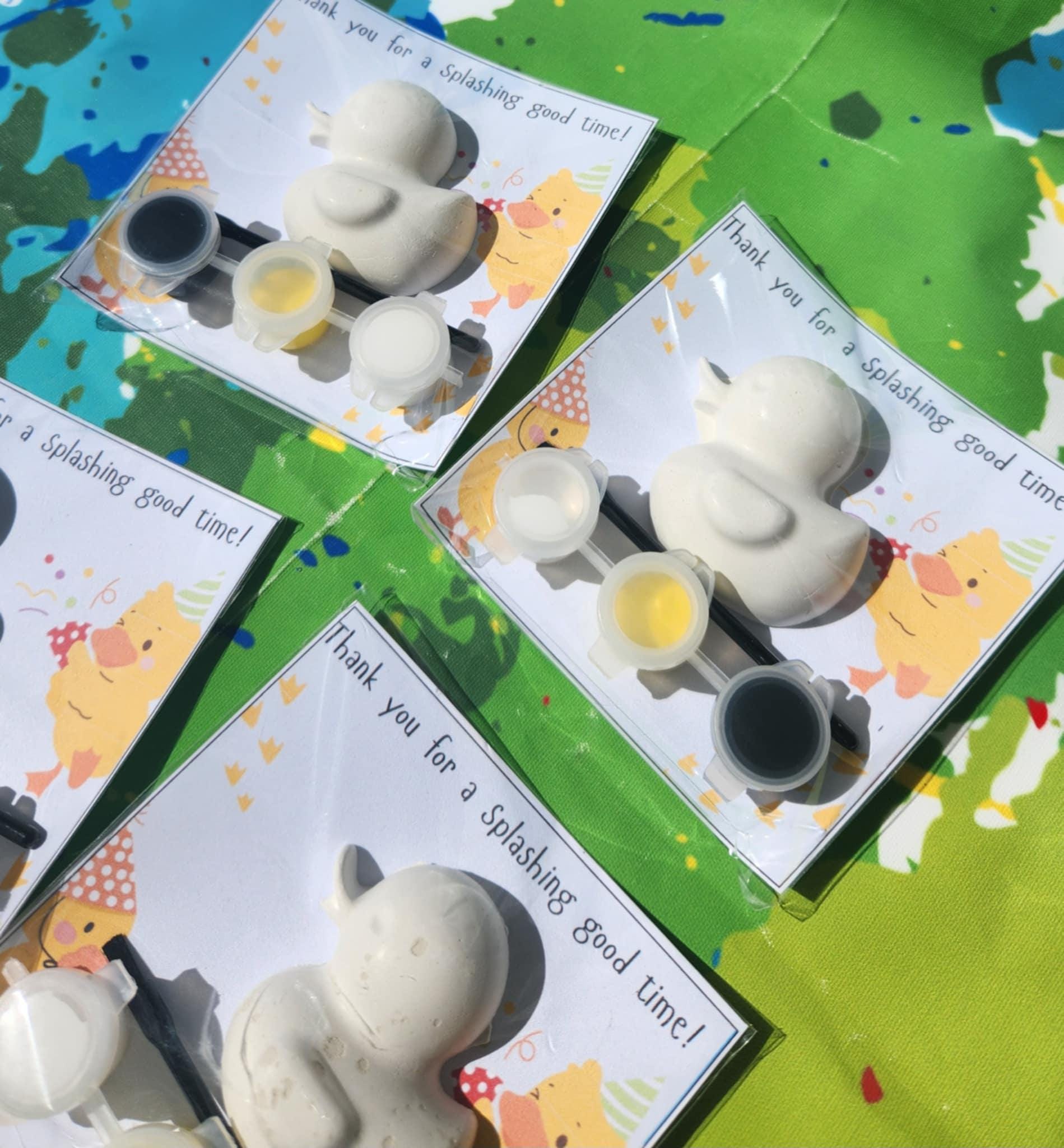 Duck Paint Kit – Ducky Party Favors – Splashing By Thank You Gift – Kids DIY Art Kit – Goodie Bag Filler – Birthday Party Activity