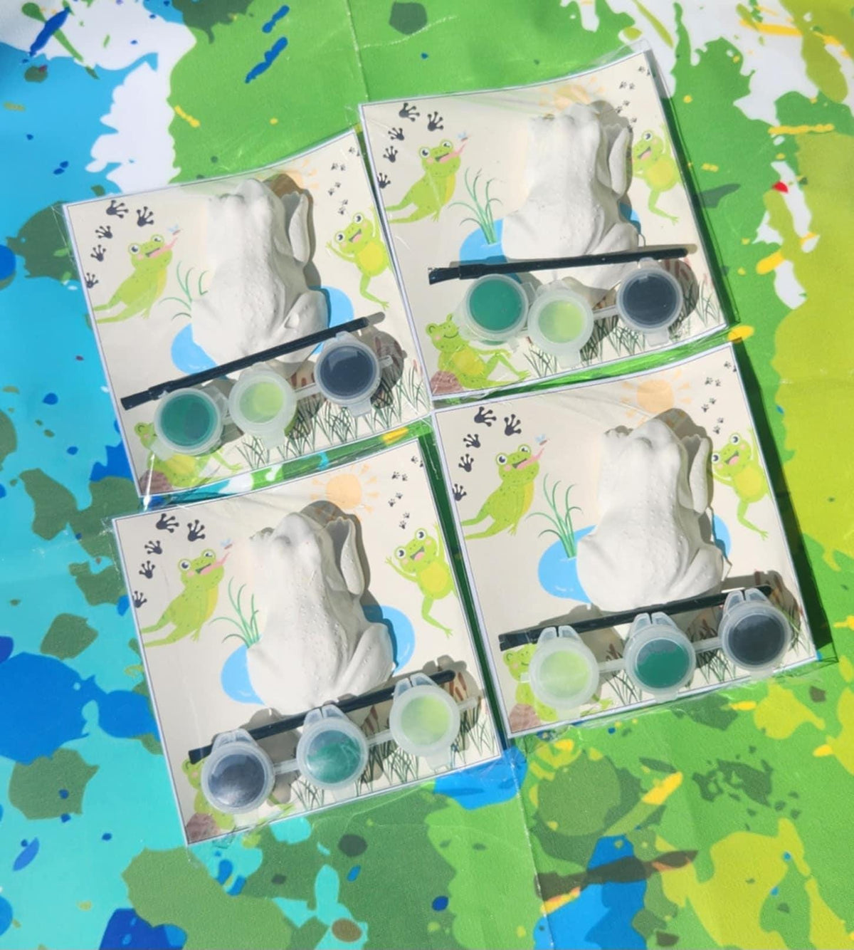 Frog Paint Kit – Hopping By Birthday Favor – DIY Paint Activity – Frog Party Goodie Bag – Kids Art Kit – Paint Your Own Frog