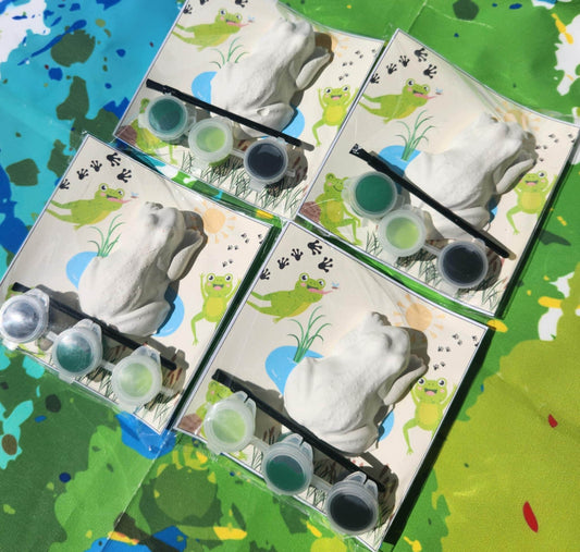 Frog Paint Kit – Hopping By Birthday Favor – DIY Paint Activity – Frog Party Goodie Bag – Kids Art Kit – Paint Your Own Frog