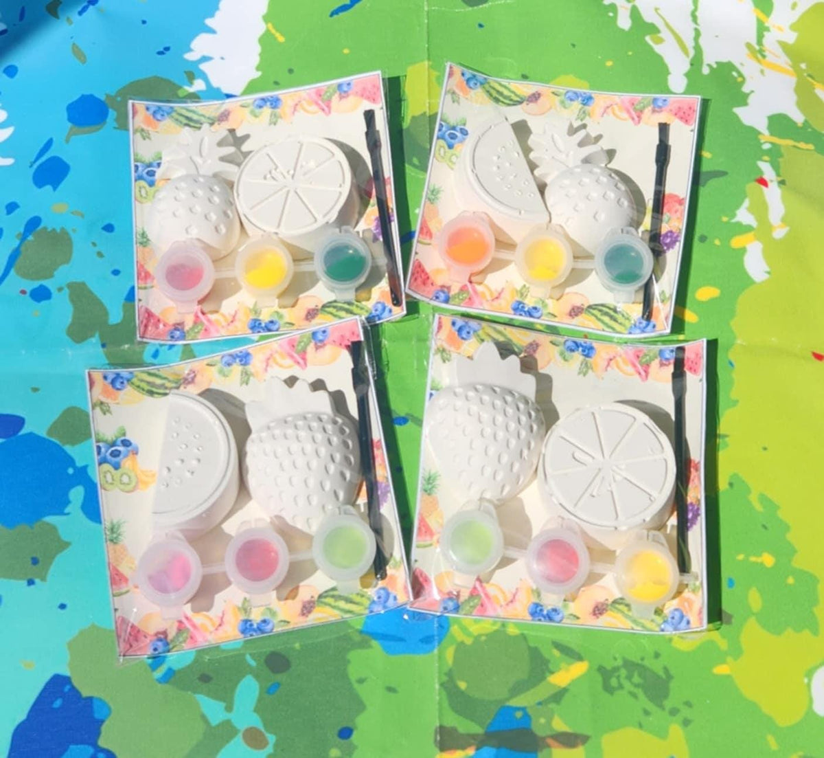 Twotti Fruitti Paint Plaster Kits | DIY Kids Art | Birthday Party Favors | Thank You Favors l Fruit Themed Birthday