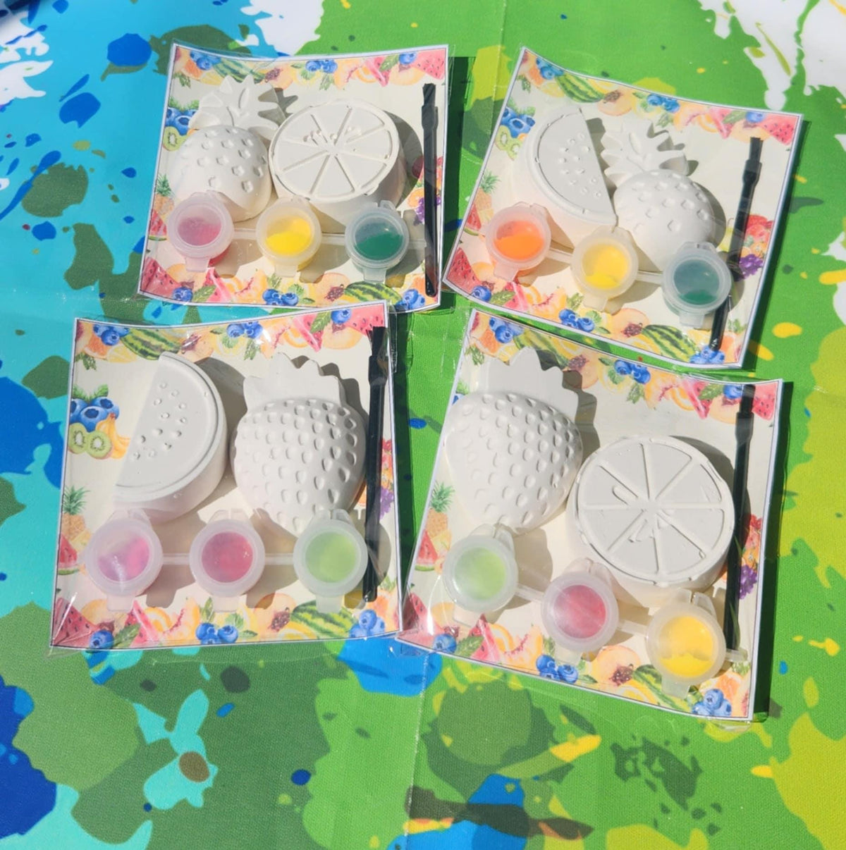 Twotti Fruitti Paint Plaster Kits | DIY Kids Art | Birthday Party Favors | Thank You Favors l Fruit Themed Birthday