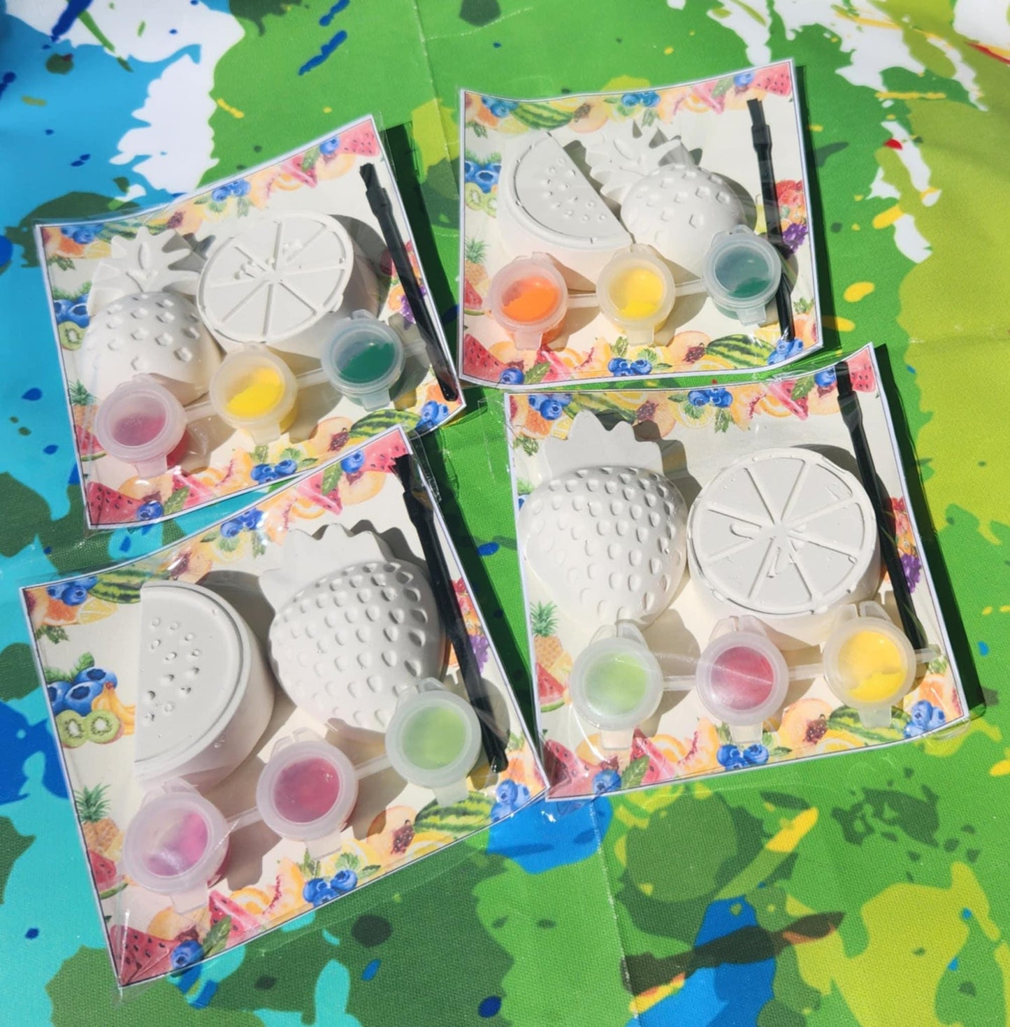 Twotti Fruitti Paint Plaster Kits | DIY Kids Art | Birthday Party Favors | Thank You Favors l Fruit Themed Birthday