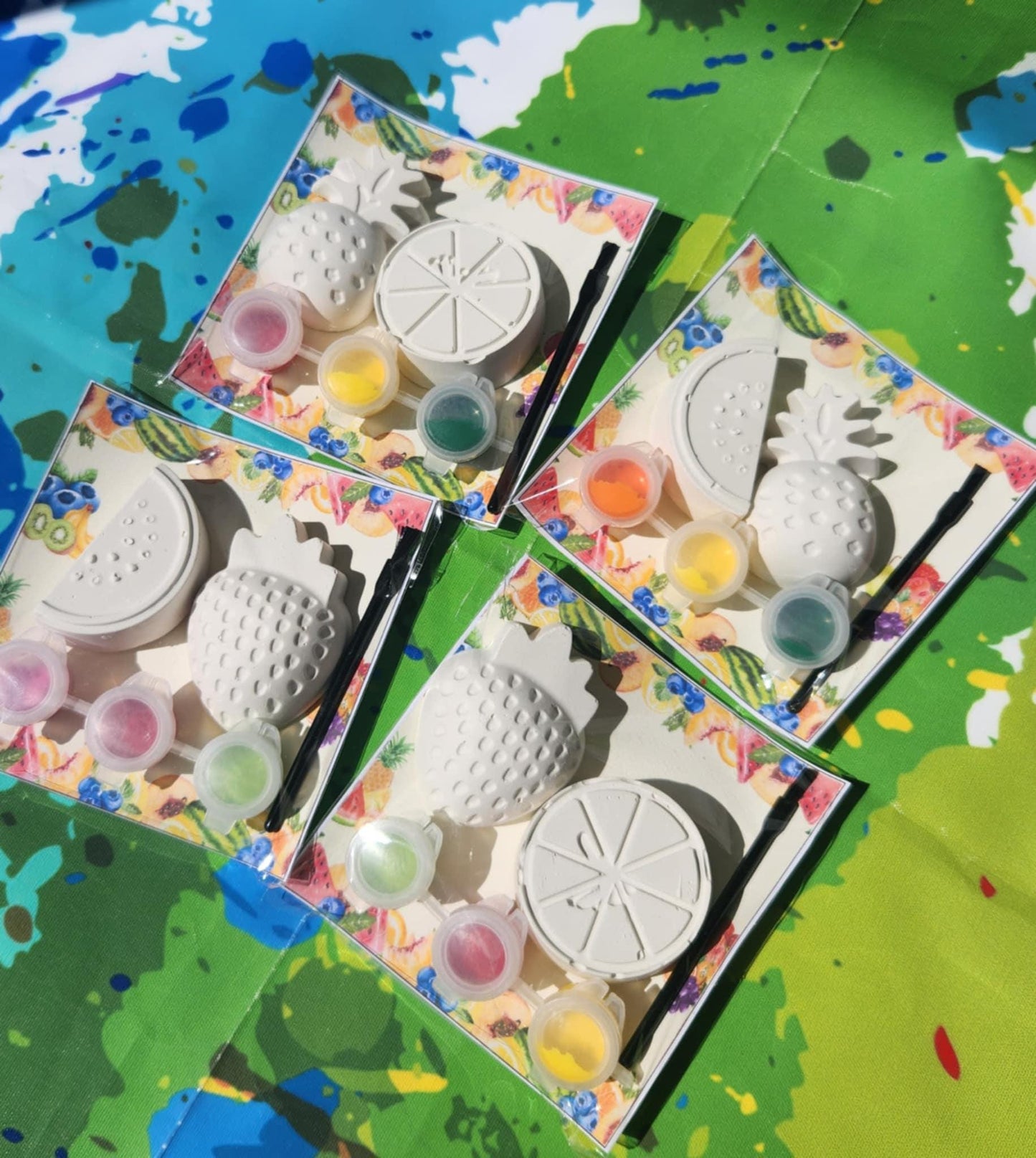Twotti Fruitti Paint Plaster Kits | DIY Kids Art | Birthday Party Favors | Thank You Favors l Fruit Themed Birthday