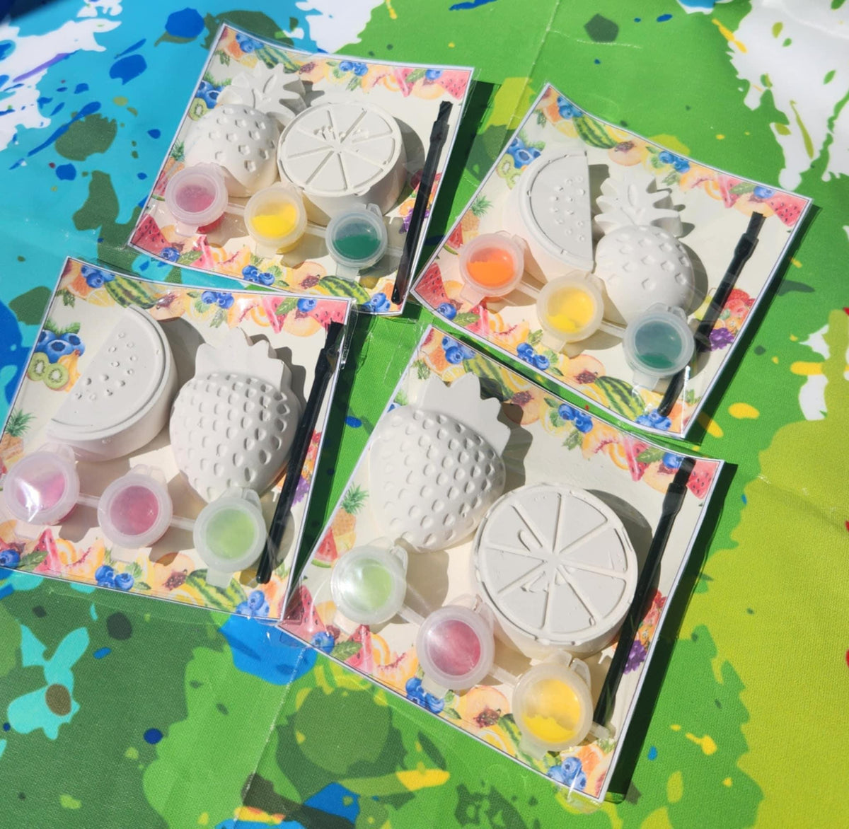 Twotti Fruitti Paint Plaster Kits | DIY Kids Art | Birthday Party Favors | Thank You Favors l Fruit Themed Birthday