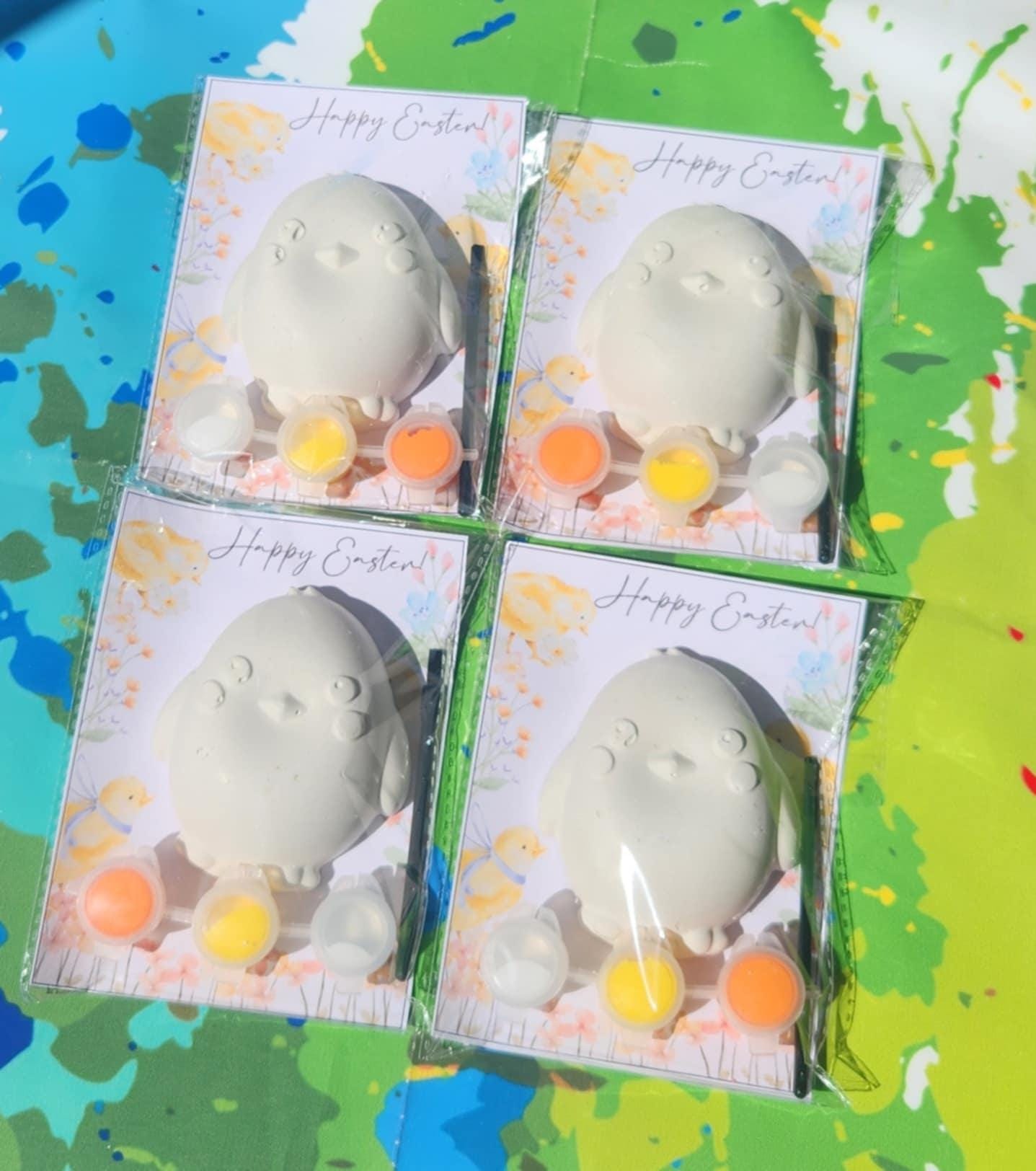 Easter Chick DIY Paint Kit | Kids Craft, Easter Basket Filler