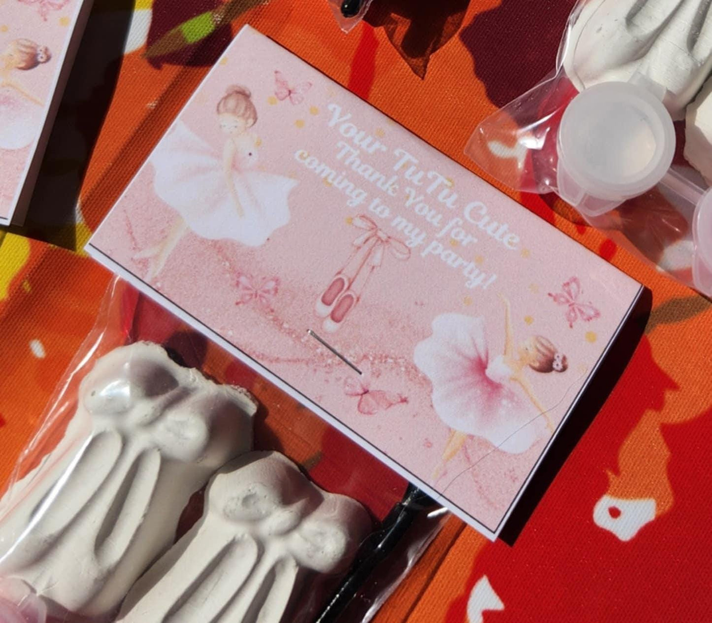 Ballerina-Themed Plaster Paint Kits for Kids | DIY Paint Activity | Birthday Party Favors | Ballet Party Favors | Creative Kids Craft Kit