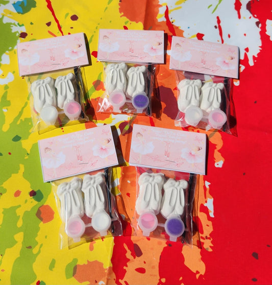 Ballerina-Themed Plaster Paint Kits for Kids | DIY Paint Activity | Birthday Party Favors | Ballet Party Favors | Creative Kids Craft Kit