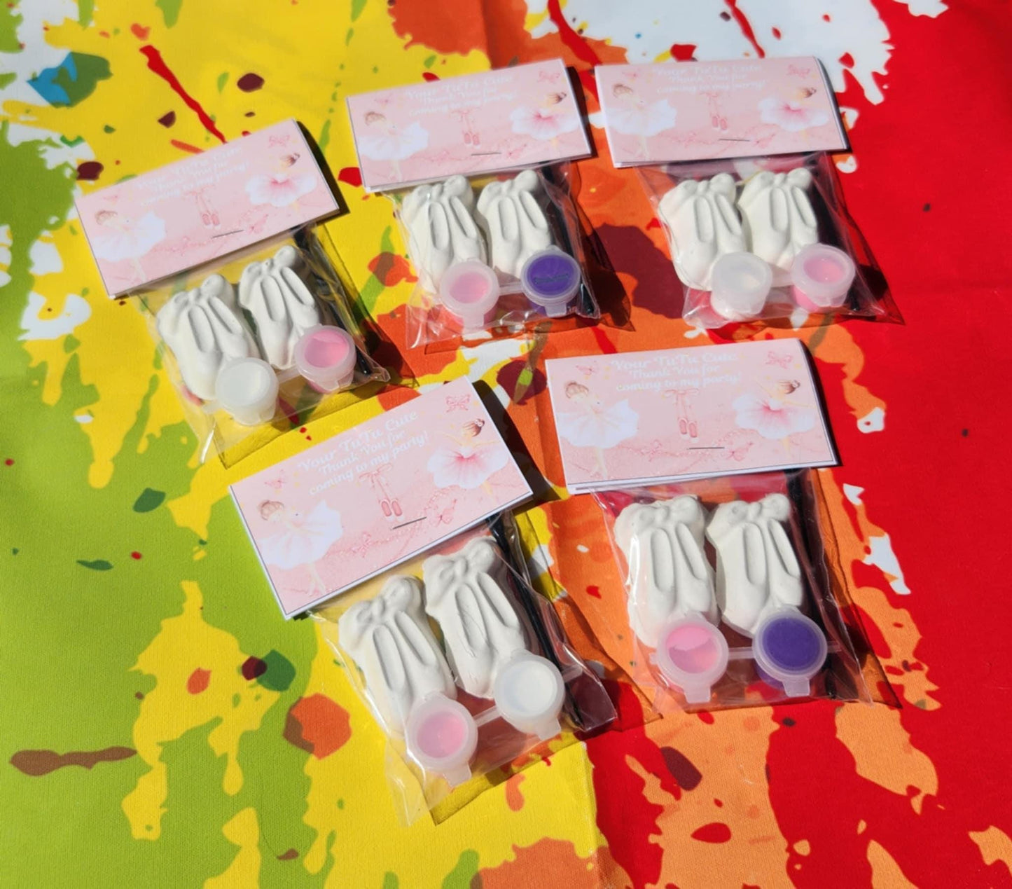 Ballerina-Themed Plaster Paint Kits for Kids | DIY Paint Activity | Birthday Party Favors | Ballet Party Favors | Creative Kids Craft Kit
