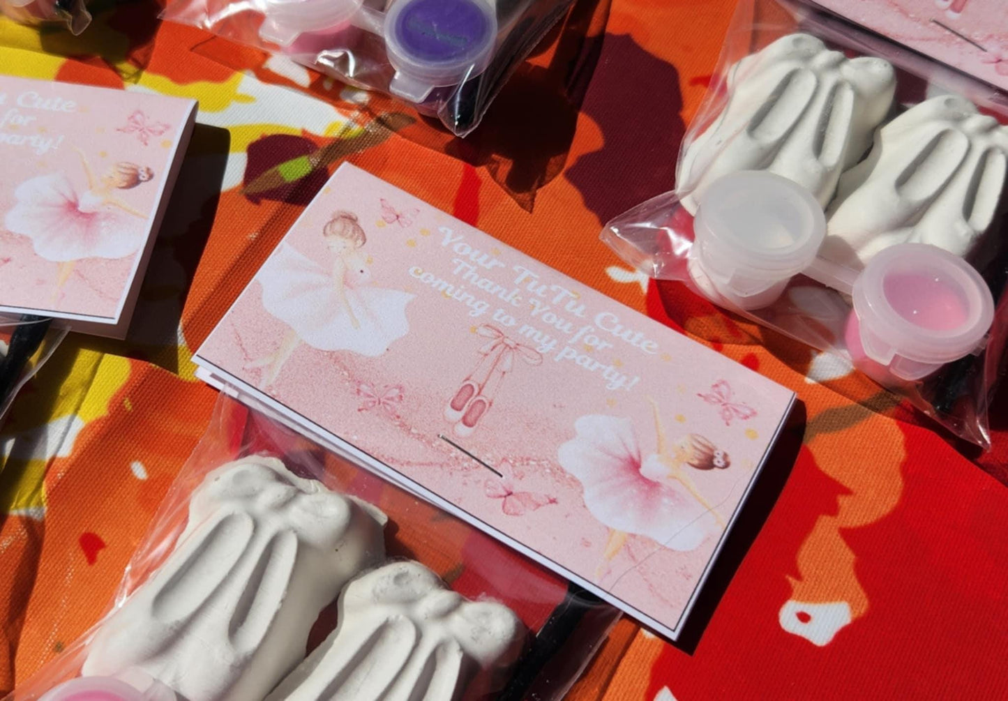 Ballerina-Themed Plaster Paint Kits for Kids | DIY Paint Activity | Birthday Party Favors | Ballet Party Favors | Creative Kids Craft Kit