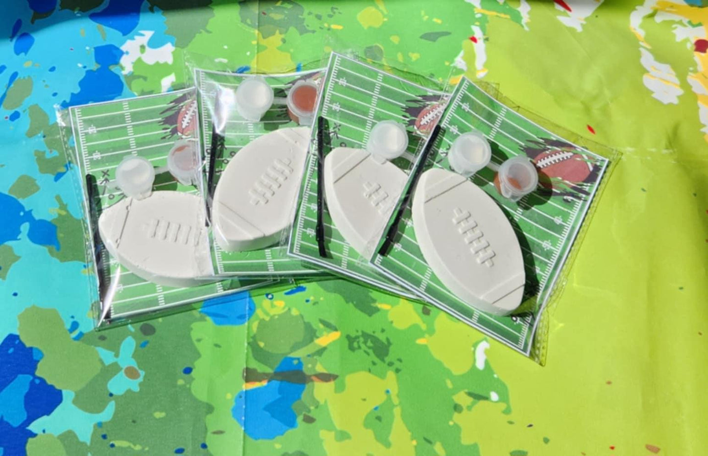 Football Paint Your Own Kit | Party Favors | Birthday Party Activity | Sports Party Goodie Bags | Kids DIY Craft Kit
