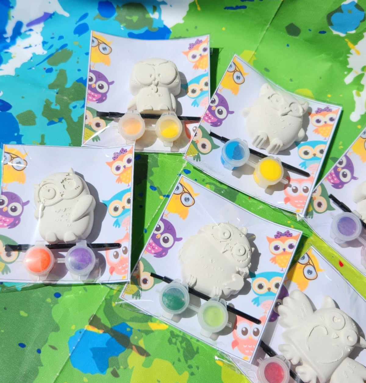 Owl Paint Your Own Kit | Owl Party Favors | DIY Kids Craft Activity | Take Home Gift | Owl Birthday Decorations | Painting Kit for Kids
