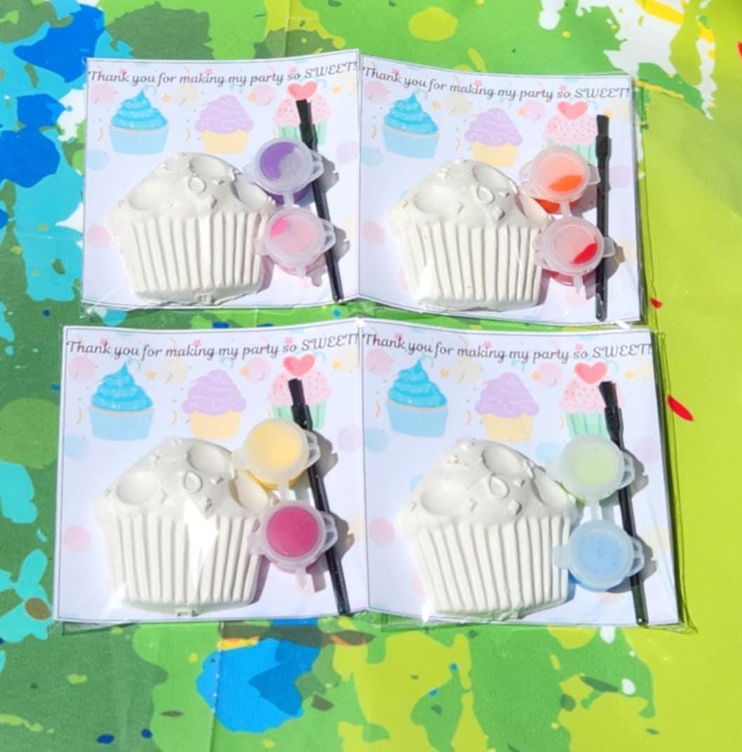 CupcakeThemed Mini Paint Your Own Kits | Kid Party Favors | DIY Kids Craft | Birthday Party Activity | Cupcake Party Gifts l Baking Birthday