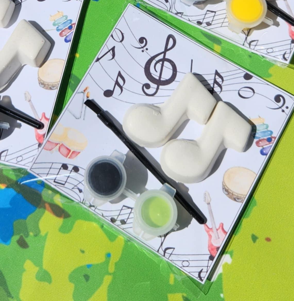 Music Paint Your Own Kits | DIY Kids Craft | Birthday Party Favor | Music Classroom Activity | Crayon & Craft Gift Idea