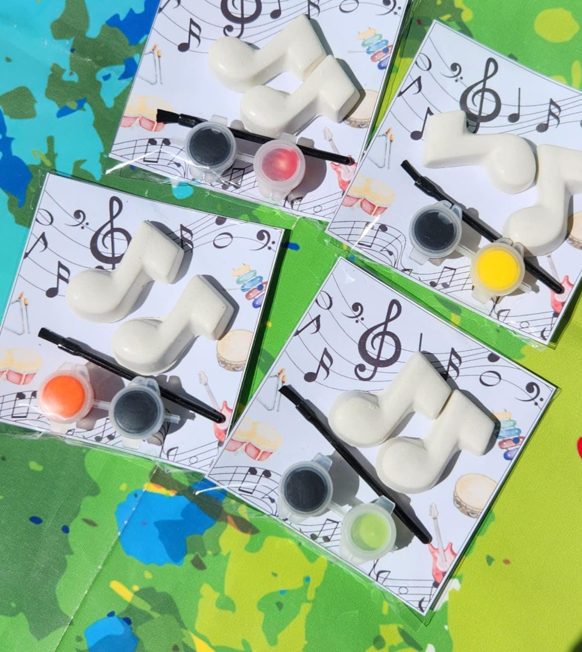 Music Paint Your Own Kits | DIY Kids Craft | Birthday Party Favor | Music Classroom Activity | Crayon & Craft Gift Idea