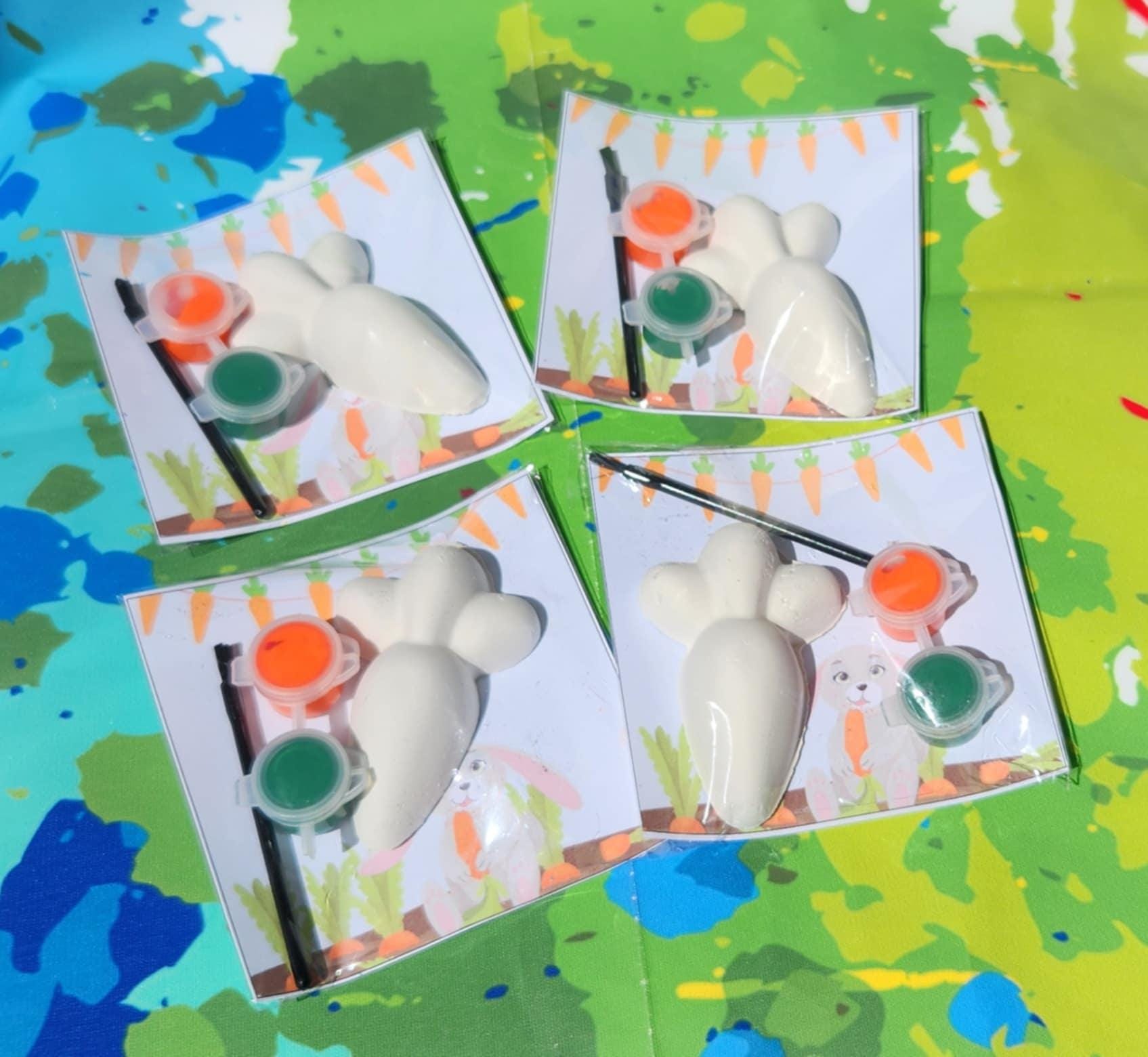 Carrot - Easter Paint Your Own Kits | DIY Easter Craft for Kids | Spring Party Favor | Classroom Activity | Crayon & Craft Gift Idea