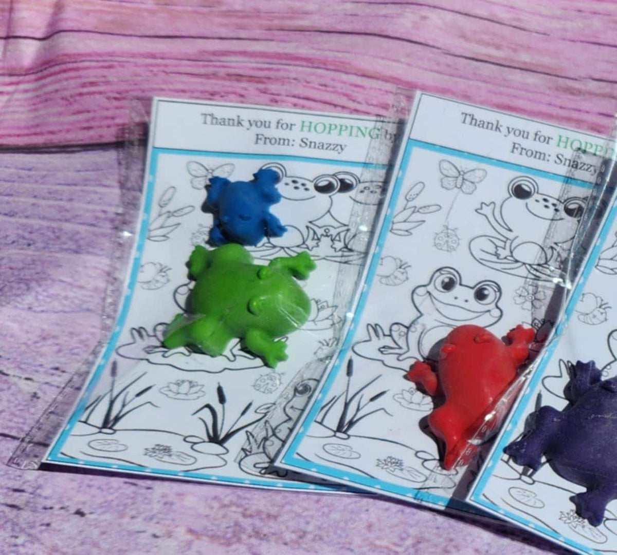 Frog Crayon Coloring Kits for Kids | Fun Frog Party Favors | Non-Toxic Crayons | Unique Frog Themed Birthday Supplies | Kids Craft Activity