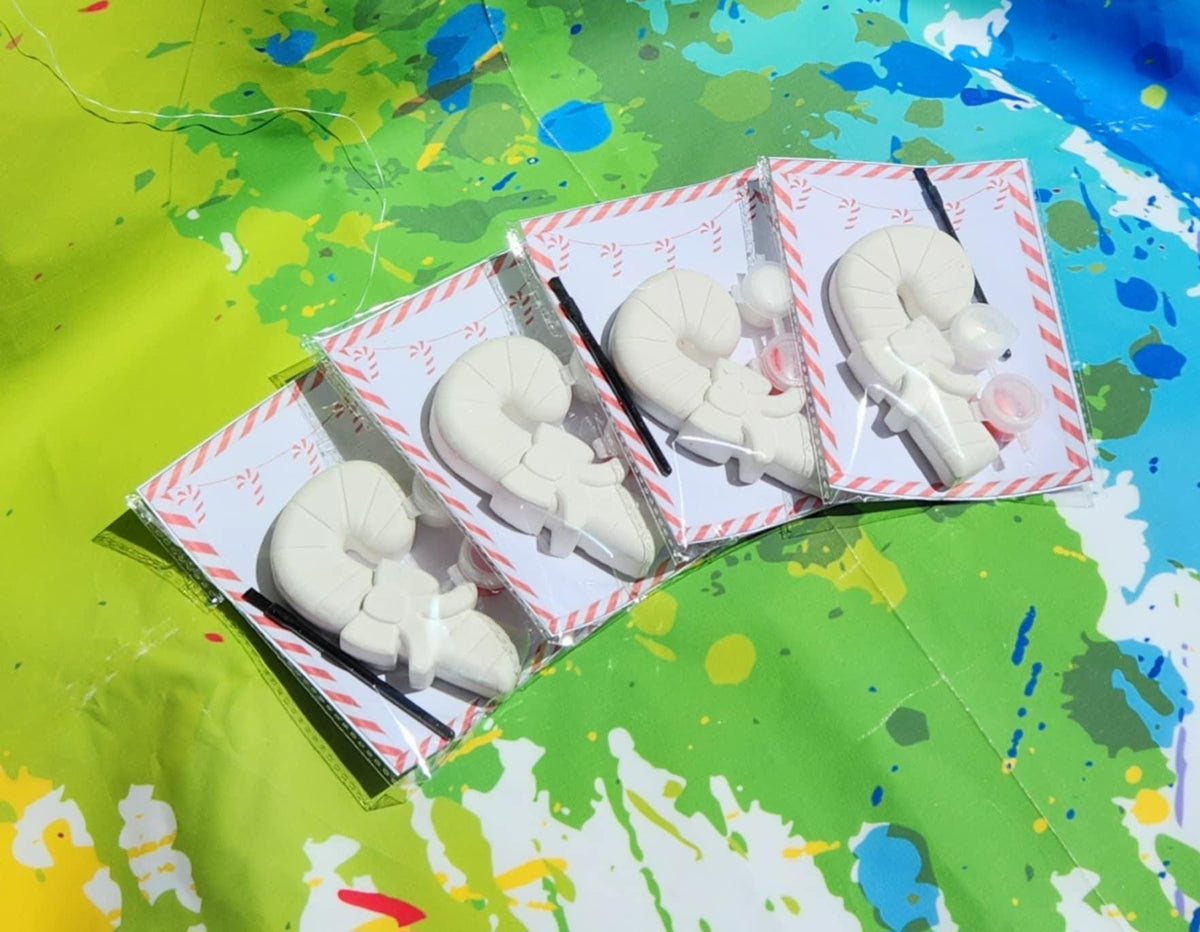 Candy Cane Paint Kit – Fun Christmas DIY Activity for Kids! Christmas Party Favors | Candy Cane Gifts | Kids Activity | Stocking Stuffers
