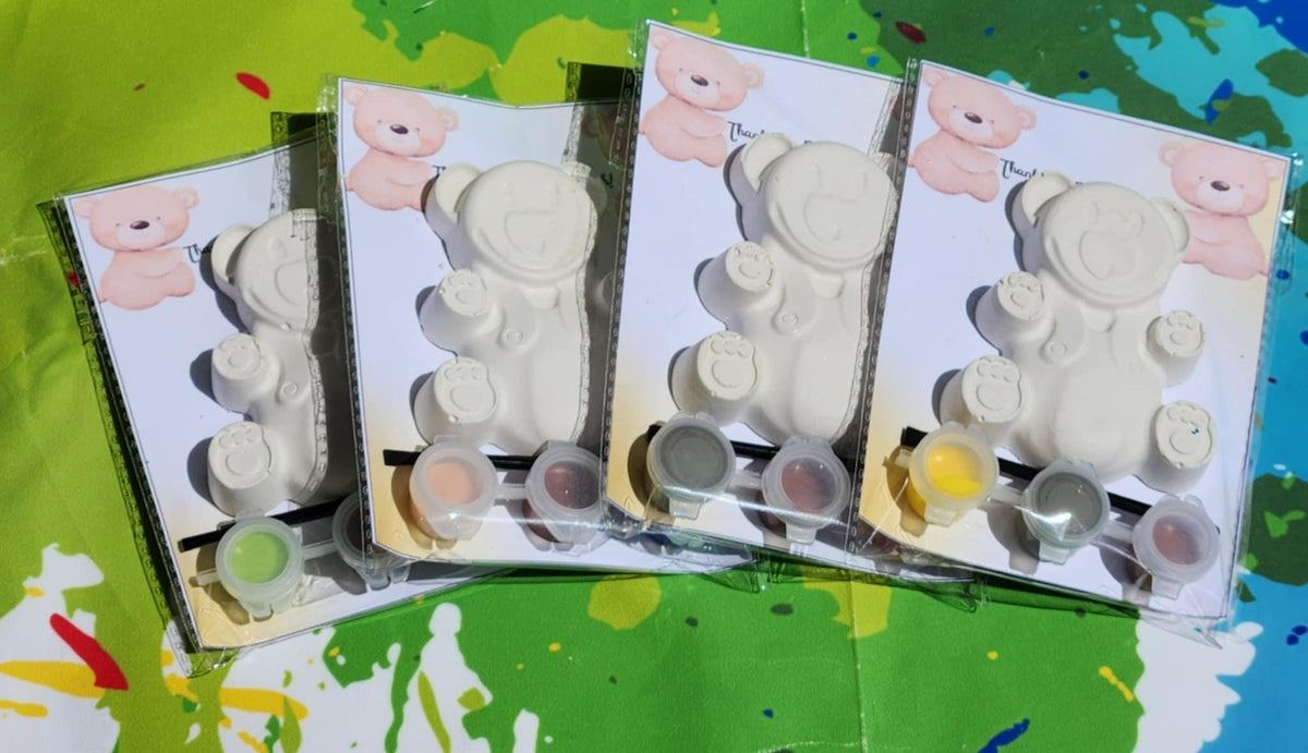 Teddy Bear Paint Kit | Baby Shower Favors | DIY Kids Craft | Thank You Gift | Beary Much Party Favors | Toddler Art Activity | Kids Gift