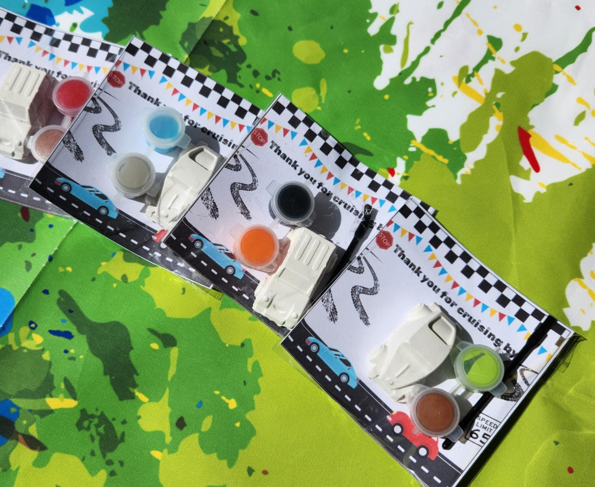 Auto Paint Your Own Kits, Thank you Cards , Party Favors