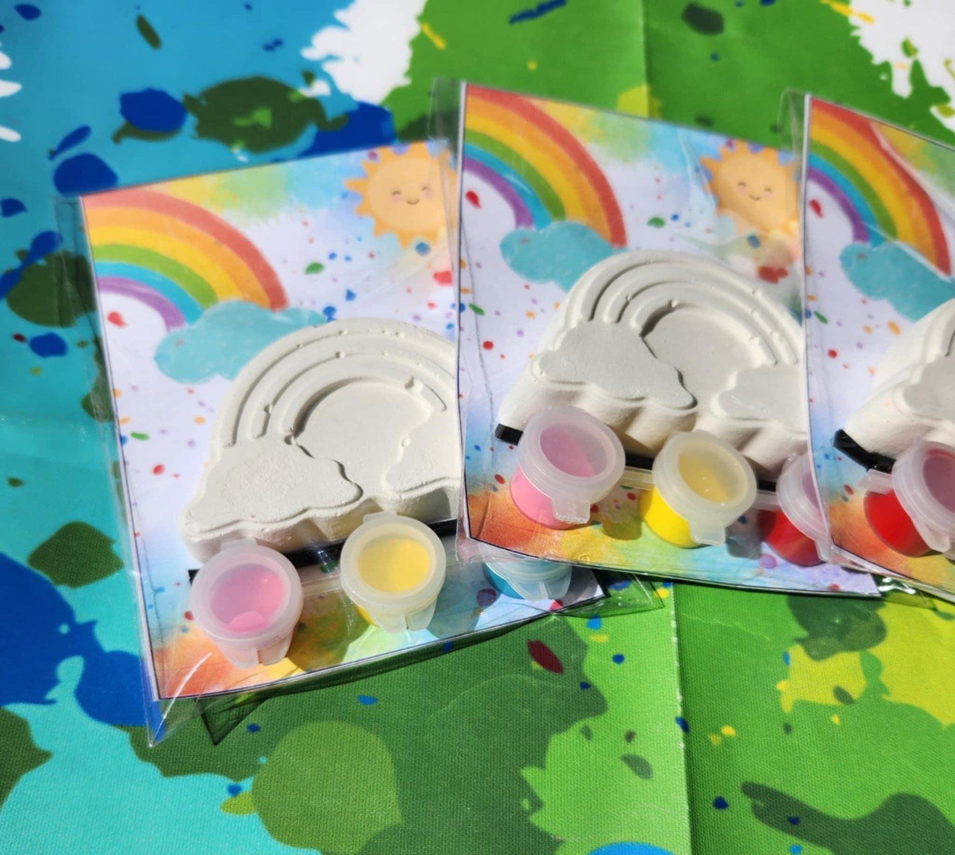 RainBow Paint Kits l Kids Craft l Kids DIY Art l Over the Rainbow Party Favors l Birthday Favors l Grab Bag l Rainbow Thank you Gifts