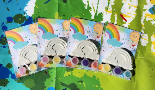 RainBow Paint Kits l Kids Craft l Kids DIY Art l Over the Rainbow Party Favors l Birthday Favors l Grab Bag l Rainbow Thank you Gifts