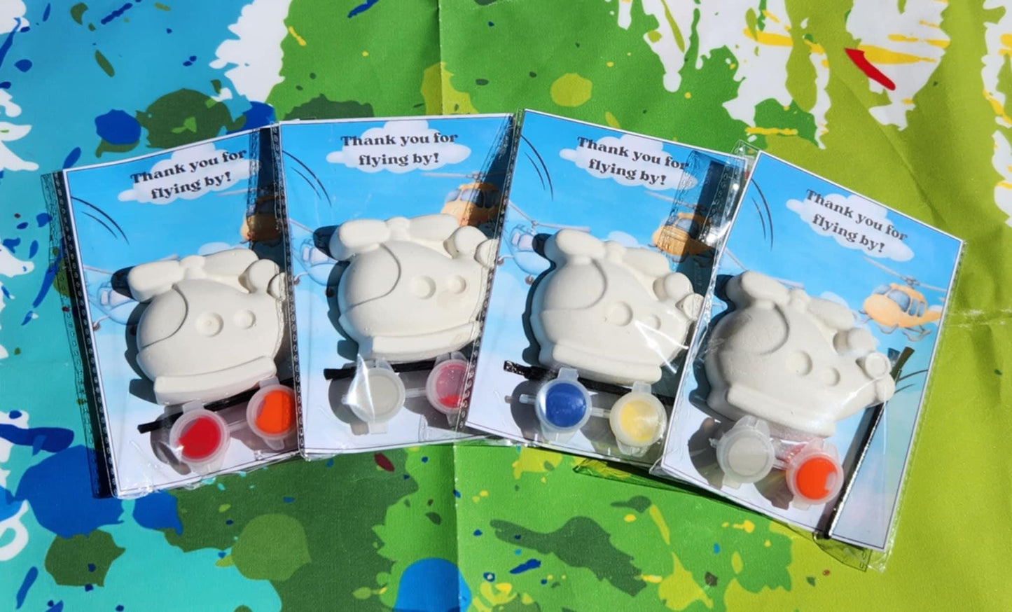 Helicopter Paint Kits | Kids Craft | DIY Paint | Party Favors | Goodie Bags | Kids Activity