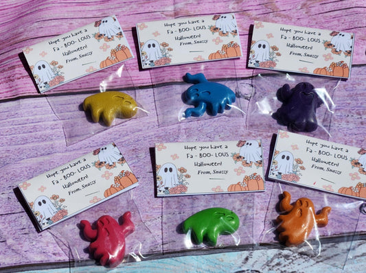 Ghost Crayons: Halloween Party Favors, Trick or Treat Gifts
