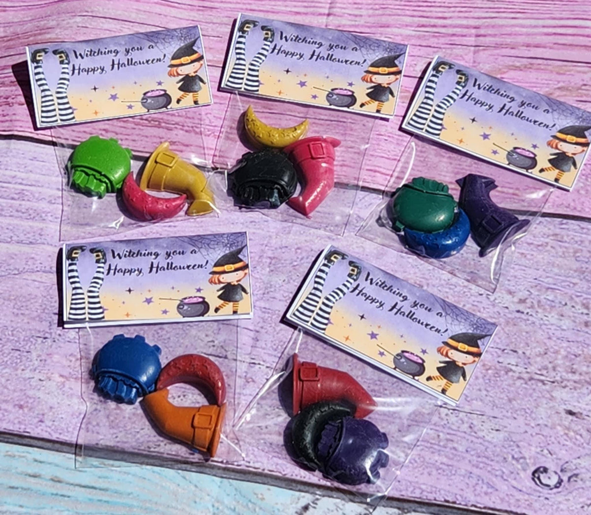Witch Hat Crayons | Halloween Party Favors, Trick or Treat Gifts