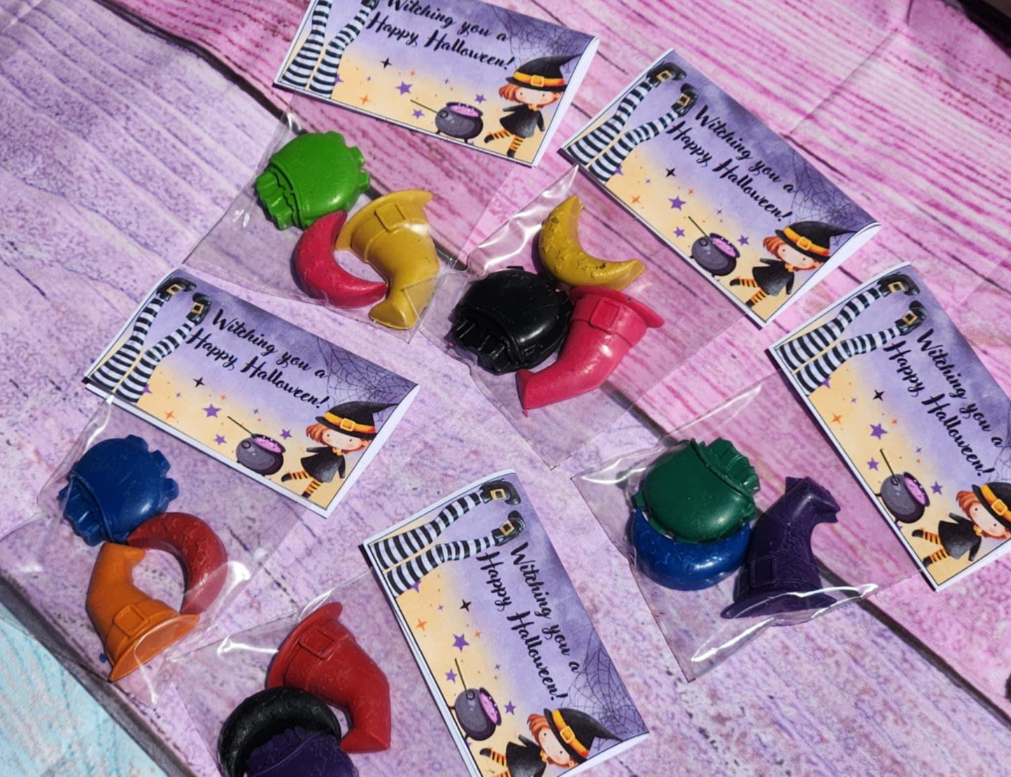Witch Hat Crayons | Halloween Party Favors, Trick or Treat Gifts