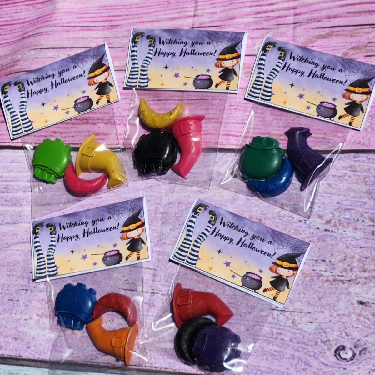 Witch Hat Crayons | Halloween Party Favors, Trick or Treat Gifts