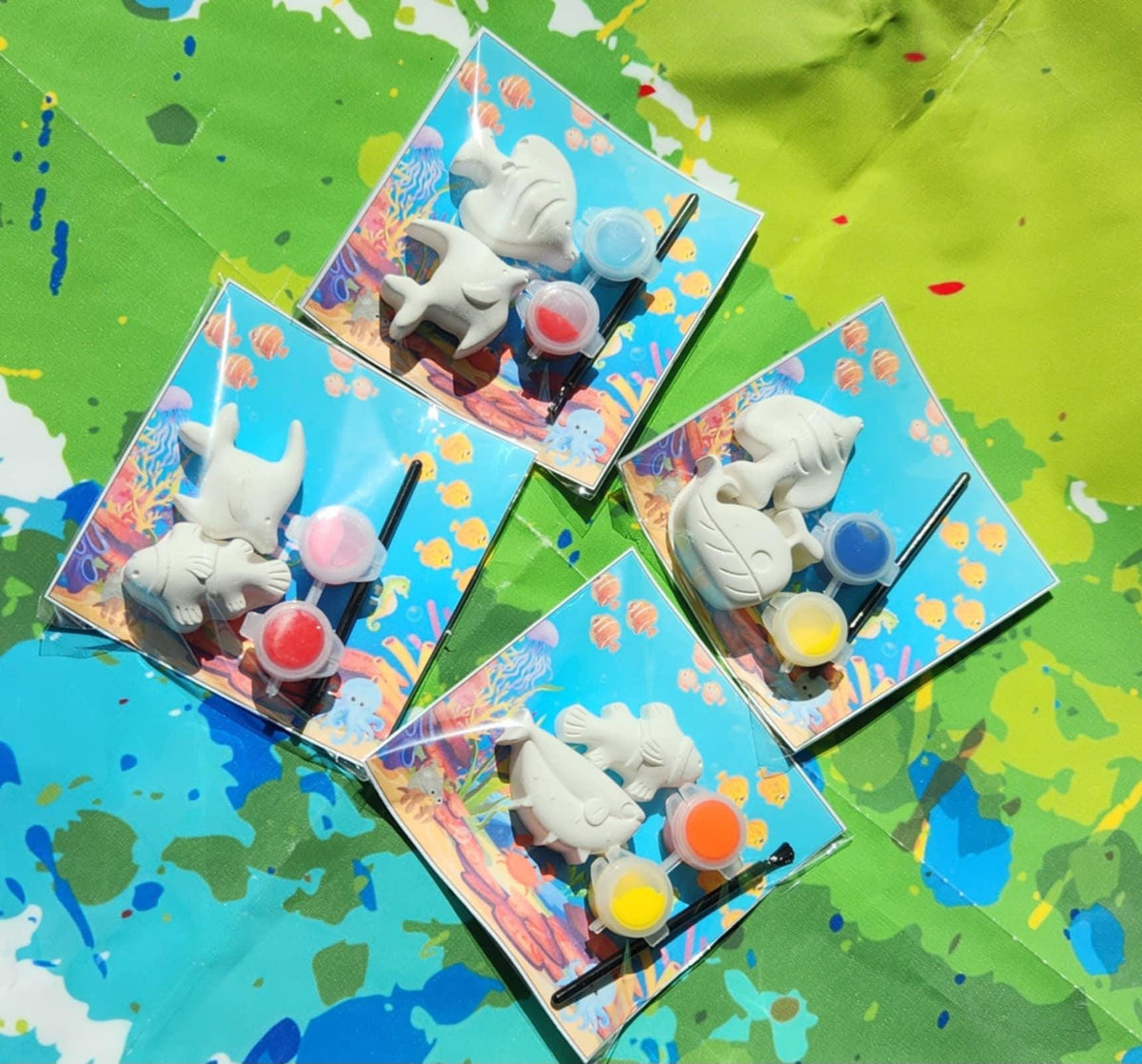 Ocean Themed Paint Kits l Kids Art l DIY painting l Under the Sea Birthday l Fish Party l Party Favors