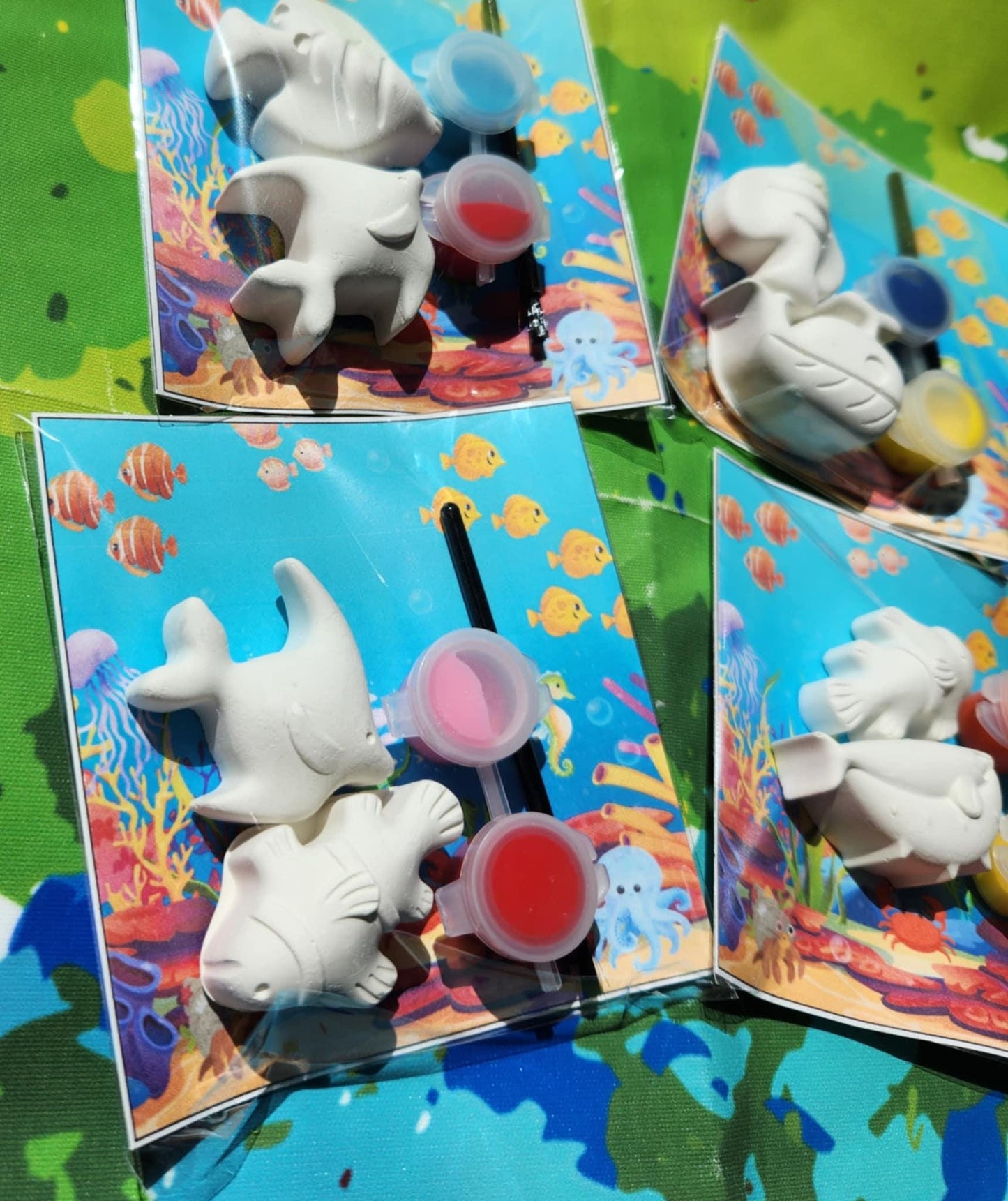 Ocean Themed Paint Kits l Kids Art l DIY painting l Under the Sea Birthday l Fish Party l Party Favors