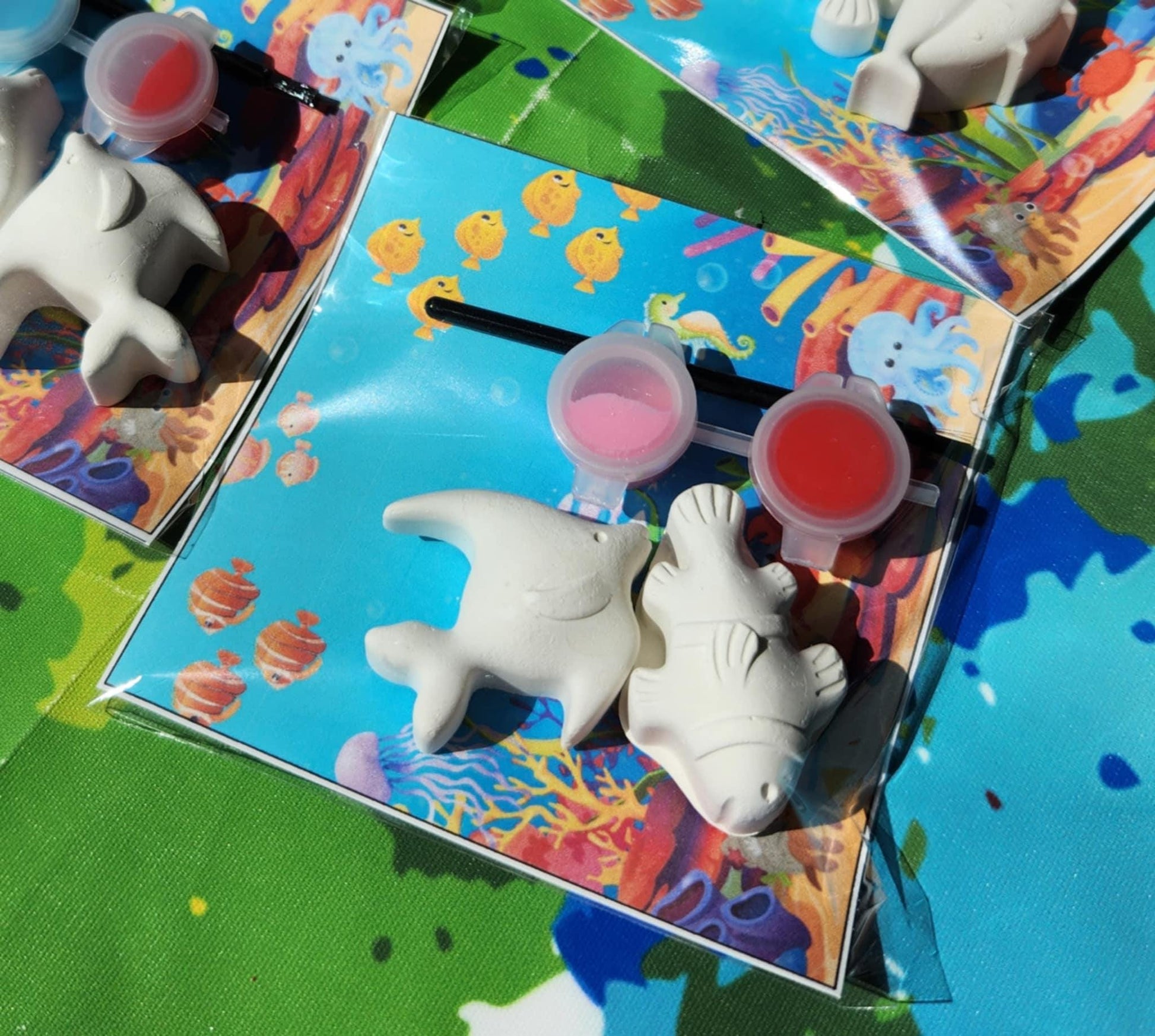 Ocean Themed Paint Kits l Kids Art l DIY painting l Under the Sea Birthday l Fish Party l Party Favors