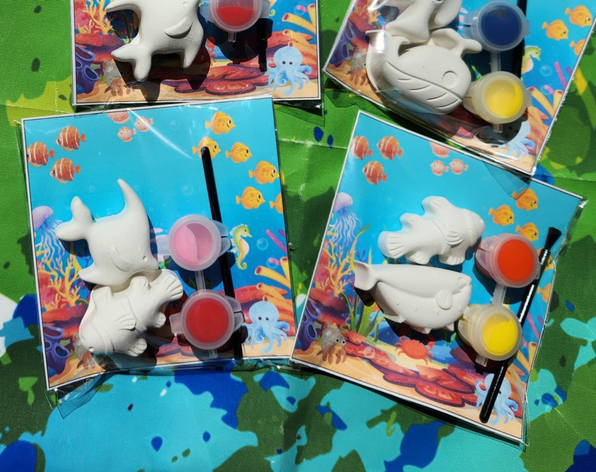 Ocean Themed Paint Kits l Kids Art l DIY painting l Under the Sea Birthday l Fish Party l Party Favors