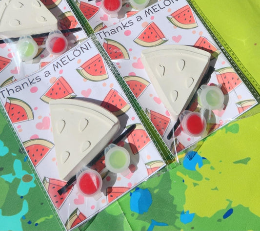 Watermelon Plaster Paint Kits - Fun DIY Craft for Kids Birthday Party Favors - Birthday Activities - Thank You Gift
