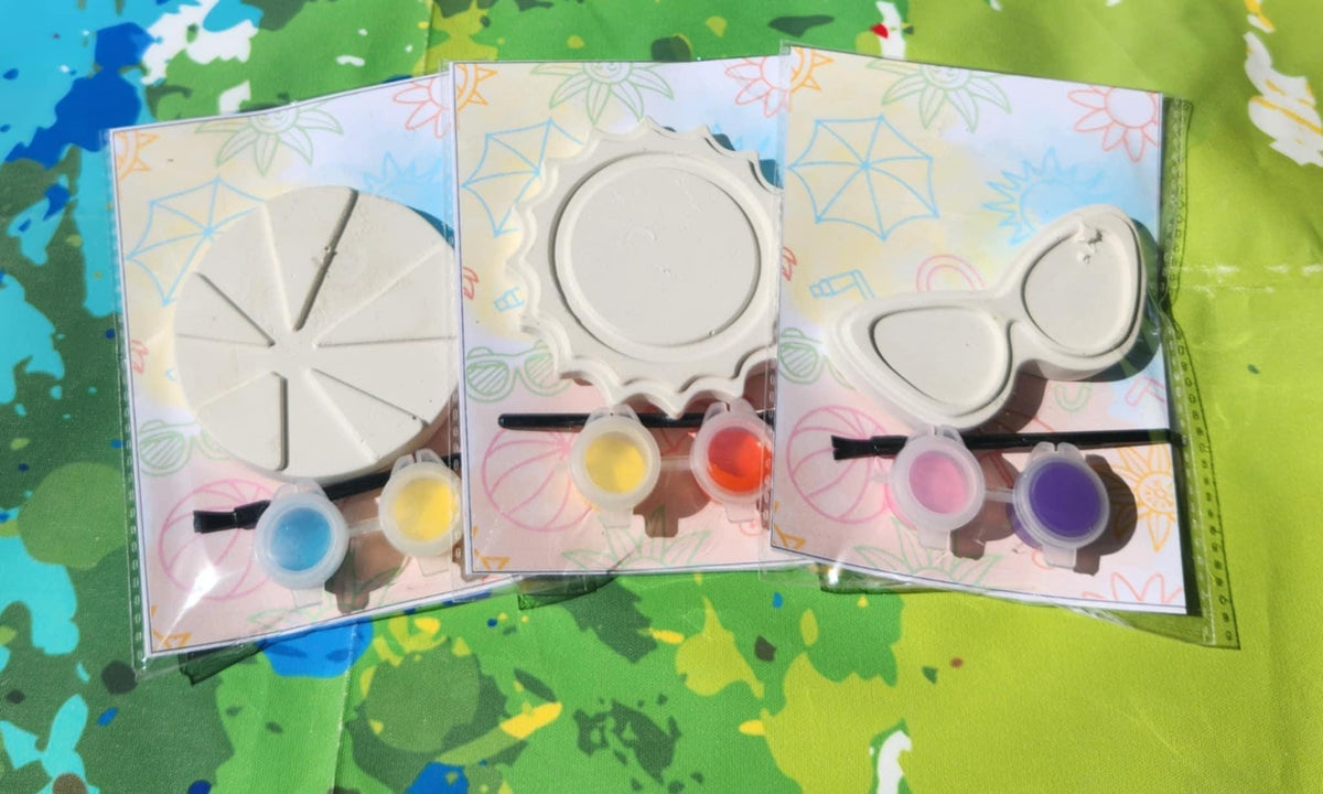 Beach Paint Plaster Kits – Fun DIY Party Favors for Kids - Pool Party Birthday Favors - Beach Theme Birthday Party