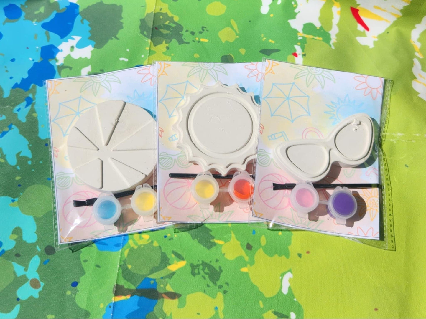 Beach Paint Plaster Kits – Fun DIY Party Favors for Kids - Pool Party Birthday Favors - Beach Theme Birthday Party