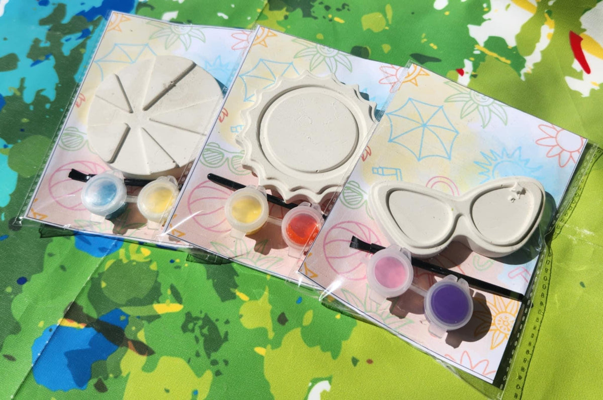 Beach Paint Plaster Kits – Fun DIY Party Favors for Kids - Pool Party Birthday Favors - Beach Theme Birthday Party