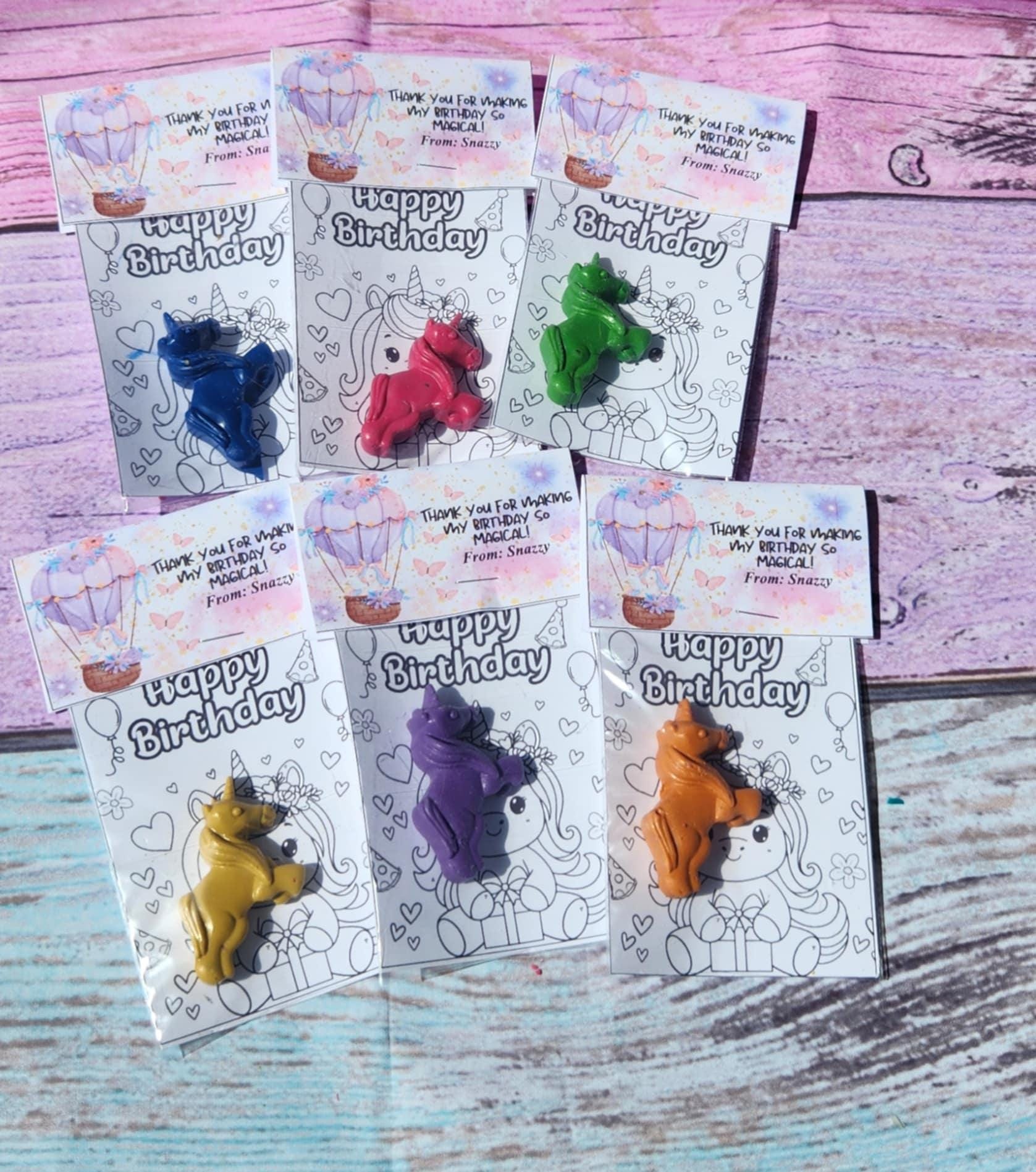 Unicorn Crayon Party Favors: Non-Toxic Birthday Goodie Bag Fillers